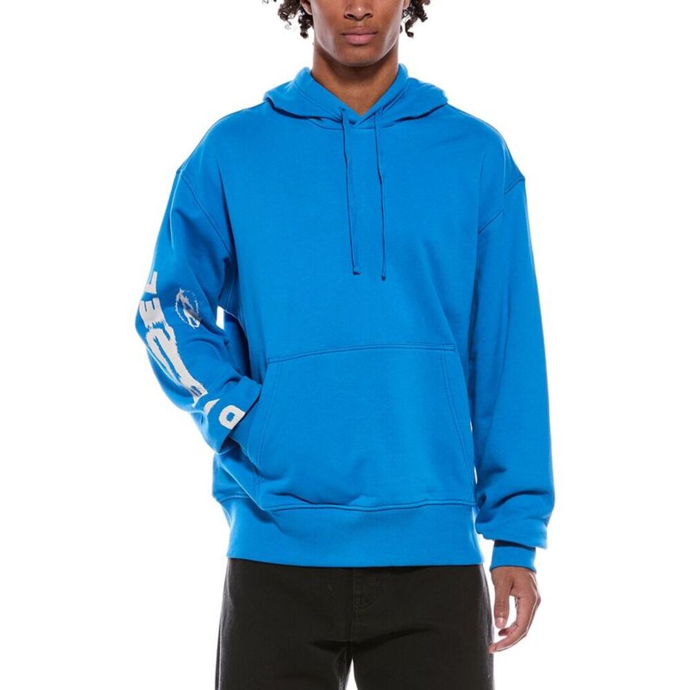 Diesel Mens Graphic Hoodie, Blue